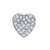 Charm Pin Pingente Strass Símbolos Coração Maior Aço Compatível com Pulseiras Apple Watch - loja online