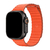Pulseira Couro Loop Magnética Laranja Compatível com Apple Watch - Baú do Viking
