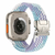 Pulseira Nylon Solo Trançada Parachute Lilás Azul Compatível com Apple Watch na internet