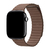 Pulseira Couro Loop Magnética Marrom Compatível com Apple Watch