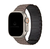 Pulseira Elos Silicone Magnética Marrom-Preto Compatível Com Apple Watch - Baú do Viking