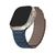 Pulseira Elos Silicone Magnética Azul-Marrom Compatível Com Apple Watch - Baú do Viking