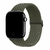 Pulseira Nylon Solo Trançada Verde-Militar Compatível com Apple Watch