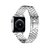 Pulseira Aço Ladrilho Prata Compatível com Apple Watch - Baú do Viking