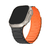 Pulseira Elos Silicone Magnética Preto-Laranja Compatível Com Apple Watch - Baú do Viking