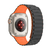Pulseira Elos Silicone Magnética Preto-Laranja Compatível Com Apple Watch - loja online