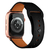 Imagem do Pulseira Couro Fecho Pino Preta Compatível com Apple Watch