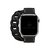 Pulseira Couro Double Tour Gourmette Preta Compatível com Apple Watch - comprar online