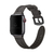Pulseira Couro Line Rústica Cinza Preto Compatível com Apple Watch - comprar online