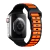 Pulseira Esportiva Silicone Action Dual Color Preto Laranja Compatível com Apple Watch - Baú do Viking