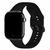 Pulseira Silicone Fecho Clássico Preta Compatível com Apple Watch