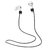 Fio Strap Corda Silicone Preto Compatível Com AirPods Pro e AirPods