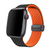 Pulseira Borracha Fecho Magnético Carbono Preto Laranja Compatível com Apple Watch - comprar online