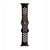 Pulseiras Silicone Furos Duplo Fecho Preto Rosa Compatível com Apple Watch