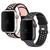 Kit 2 Pulseiras Silicone Furos Compatível com Apple Watch