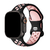Pulseiras Silicone Furos Duplo Fecho Preto Rosa Compatível com Apple Watch - loja online
