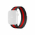 Pulseira Aço Milanes Preto Vermelho Compatível com Apple Watch - Baú do Viking
