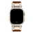 Pulseira Couro Robot Titanio Marrom Compatível com Apple Watch Ultra