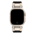 Pulseira Couro Robot Titanio Preto Compatível com Apple Watch Ultra