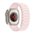 Pulseira Elos Silicone Magnética Rosa Compatível Com Apple Watch - Baú do Viking