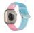 Pulseira Silicone Fecho Clássico Translúcida Rosa Azul Compatível com Apple Watch - loja online