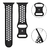 Imagem do Pulseiras Silicone Furos Duplo Fecho Preto Rosa Compatível com Apple Watch
