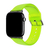 Pulseira Silicone Fecho Clássico Translúcida Verde Neon Compatível com Apple Watch