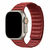 Pulseira Elos Couro Vermelha Compatível Com Apple Watch - loja online