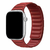 Pulseira Elos Couro Vermelha Compatível Com Apple Watch - Baú do Viking