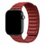 Pulseira Elos Couro Vermelha Compatível Com Apple Watch - comprar online