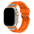 Pulseira Silicone Robusta Web Laranja Compatível com Apple Watch Ultra - comprar online