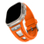 Pulseira Silicone Robusta Web Laranja Compatível com Apple Watch Ultra - loja online