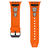 Pulseira Silicone Robusta Web Laranja Compatível com Apple Watch Ultra - Baú do Viking