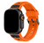 Pulseira Silicone Robusta Web Laranja Compatível com Apple Watch Ultra
