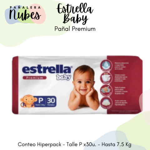 PAÑAL ESTRELLA PREMIUM P x36un