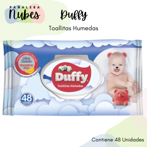 TOALLITAS HUMEDAS DUFFY ULTRA SUAVES x48un.