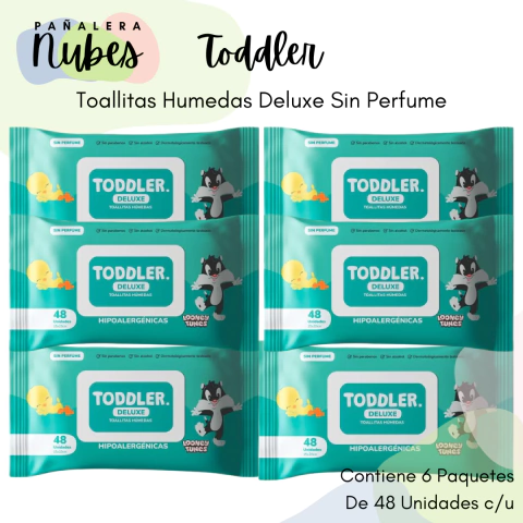 COMBO TOALLITAS HUMEDAS TODDLER DELUXE SIN PERFUME 6x48un - comprar online