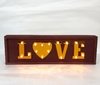 Love cartel con luz