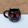 Taza Orejas Gato Ojos de Corazon