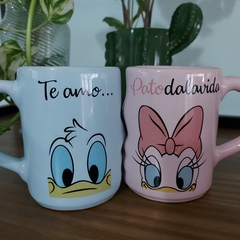 Taza pareja Donald y Daisy