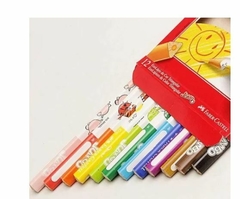 ECOLAPIS JUMBO TRIANGULAR C/APT 12 CORES FABER CASTELL - comprar online