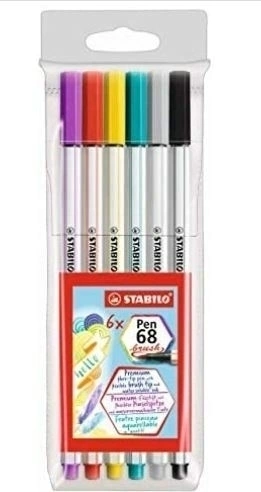 568/06-11 STABILO PEN BRUSH EST C/6
