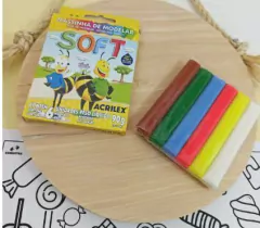 MASSINHA SOFT CONJ.C/6CORES 90G