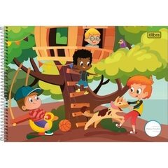 CADERNO ESPIRAL CAPA DURA MEIA PAUTA SAPECA MASCULINO 40 FOLHAS - TILIBRA - CAPAS DIVERSAS - comprar online