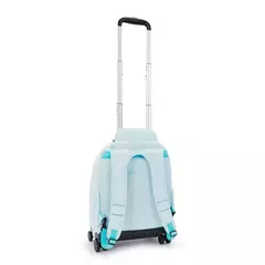 MOCHILA RODINHAS KIPLING NEW ZEA BLUE SKY METALIZADA - loja online