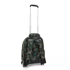 MOCHILA RODINHAS KIPLING NEW ZEA CAMO TREASURE - MAGIC PLACE PAPELARIA