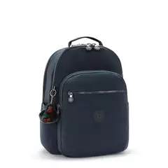 MOCHILA KIPLING SEOUL EXTRA TRUE BLUE TONAL - comprar online