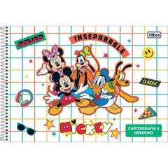 CADERNO DE CARTOGRAFIA E DESENHO ESPIRAL CAPA DURA MICKEY 80 FOLHAS - TILIBRA - CAPAS DIVERSAS - comprar online