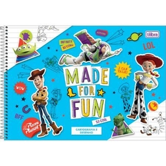 CADERNO DE CARTOGRAFIA E DESENHO ESPIRAL CAPA DURA TOY STORY 80 FOLHAS - CAPAS DIVERSAS - TILIBRA