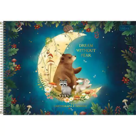 CADERNO DE CARTOGRAFIA E DESENHO ESPIRAL CAPA DURA LOVELAND 80 FOLHAS - TILIBRA - CAPAS DIVERSAS